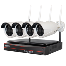 КОМПЛЕКТ WS4: 4 WI-FI КАМЕРЫ + РЕСИВЕР С ЭКРАНОМ